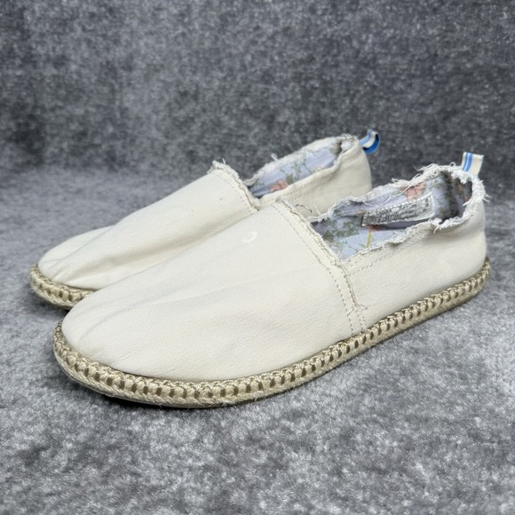 Vionic Laguna Slip On Womens Size 10 White Espadrilles Beach Canvas Cotton *Flaw - Picture 1 of 13